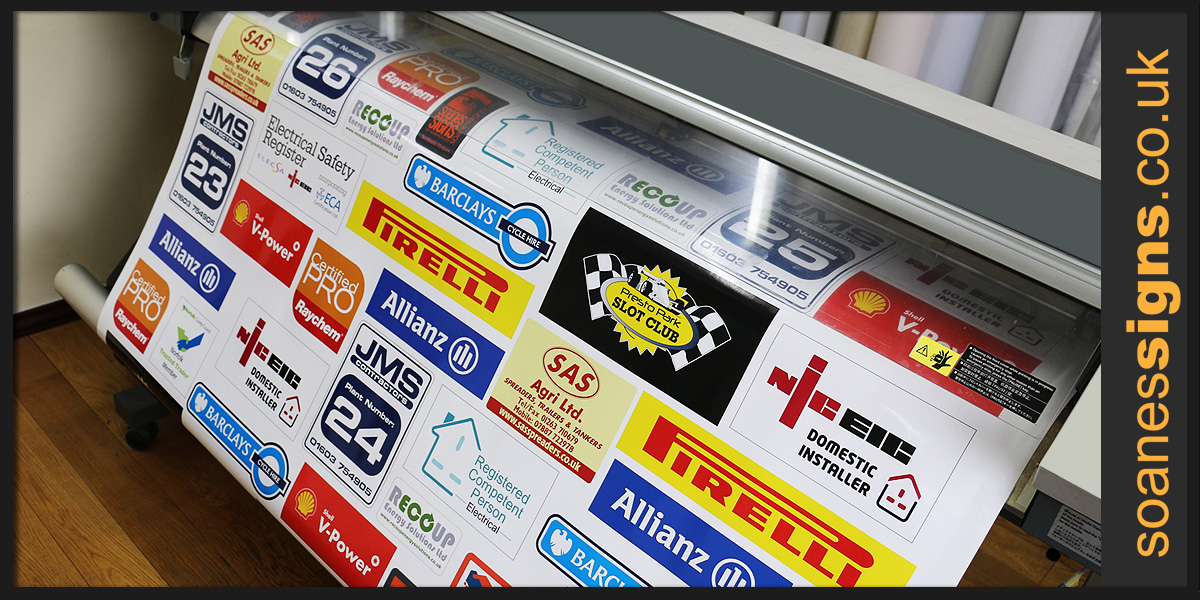 Digital printed bespoke labels available in all shaped and sizes with our in-house design service
