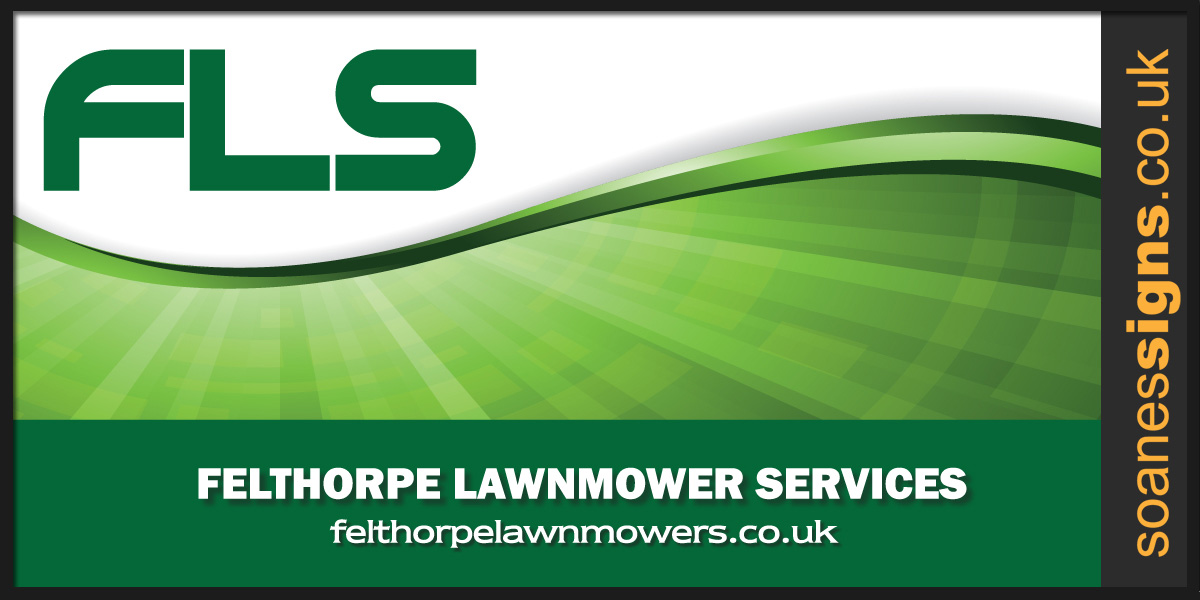 Logo and brand design for Felthorpe Lawnmower Services