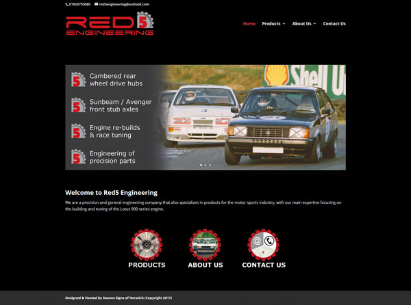 Red5 Engineering Website