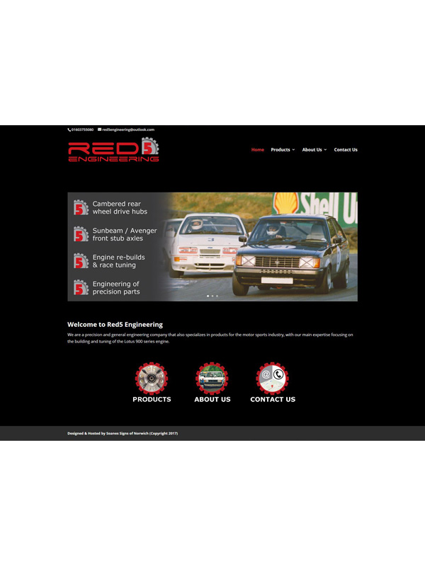 Red5 Engineering Website